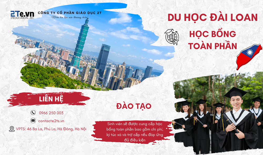 Học bổng toàn phần du học Đài Loan