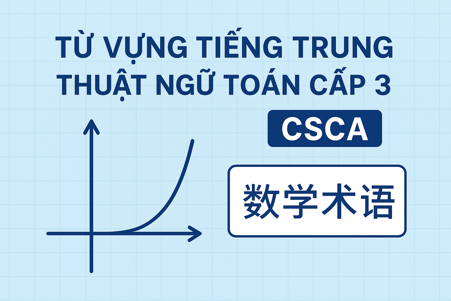 Từ vựng tiếng Trung thuật ngữ môn Toán cấp 3 Trung Quốc thi CSCA